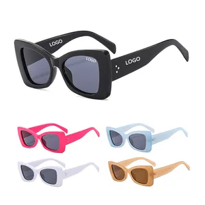 Alta Qualidade Logotipo Personalizado Nova Moda Vintage Quadro Óculos de Sol UV400 Designer De Luxo Retro Para As Mulheres Lady PC Sunglasses