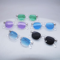2025 Vintage lunettes de soleil jaune UV400 lentille lunettes de soleil avec Rivets décoratifs écaille de tortue cadre lunettes pour femmes hommes