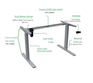 ダイニングテーブル脚高さ調節可能自動高さ調節シットスタンドデスク