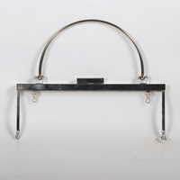 Cadre de sac à main en métal rétro personnalisé en usine avec poignée boîte de verrouillage de baiser solide et portable pochette de matériel de luxe Vintage