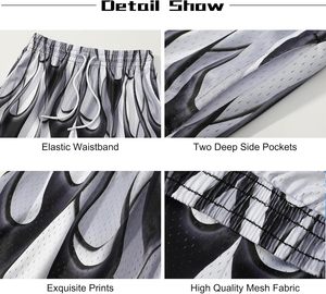 กางเกงขาสั้นบาสเก็ตบอลสำหรับผู้ชายกางเกงขาสั้นบาสเก็ตบอลแบบระบายอากาศได้ตามต้องการ - Product Image 3