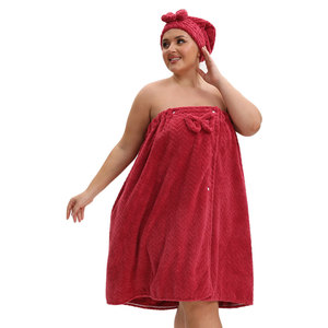Wholesale Wheat Ear <b>Bath</b> <b>Towel</b> <b>Set</b>, Including 1 Dry Hair Cap and Skirt, Soft Absorbent, a Great Match for the Bathroom - Product Image 1