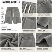 Shorts décontractés pour hommes, style streetwear printemps/été, style européen et américain, vintage, délavés, effet usé, coupe ample
