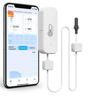 Capteur de température et d'humidité intelligent WiFi Tuya avec sonde externe, surveillance à distance sans fil via application, réfrigérateur, aquarium, incubateur