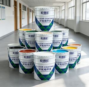 Revêtement de sol liquide époxy anti-huile, résistant aux taches, application au pinceau, peinture pour sols d'atelier et d'usine - Product Image 4