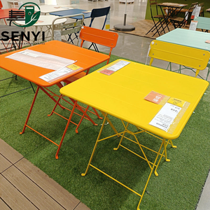 Mesa de Comedor Redonda Plegable para Patio, Jardín y Balcón, Diseño Ligero de Aluminio en Varios Colores - Product Image 1
