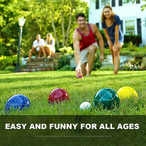 Set di <span class=keywords><strong>Bocce</strong></span> da 100mm Dimensioni e Peso Regolamentari con 8 Palle in Resina Boules De Petanque Set di <span class=keywords><strong>Bocce</strong></span> - Product Image 4