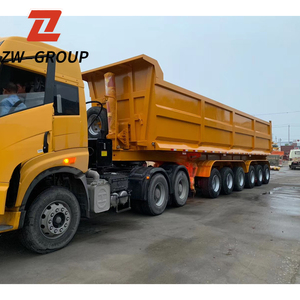 34cbm phía sau tipper Trailer bán 3 trục mới/Sử dụng xe tải Trailer giường lốp để bán - Product Image 6