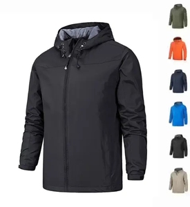 Chaqueta Acolchada Personalizada para Hombre, Impermeable, Transpirable, para Primavera, Manga Larga, Informal, con Logotipo Frontal, Blanca y Azul Marino J0134 - Product Image 6