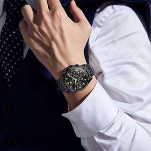   Montre homme originale 3653, montre à quartz, phase de lune, chronographe multifonctionnel, 30 m étanche, lumineuse - Product Image 5