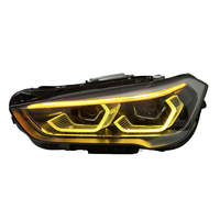 Accessoires automobiles SJC pour BMW X1 F48 F49 2016 - 2019, phares jaunes et blancs, mise à niveau DRL LED laser, feux avant de voiture