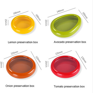 Contenants de stockage réutilisables en silicone anti-oxydation pour réfrigérateur, couvercles en plastique pour aliments frais (citron, tomate, ail et autres condiments) - Product Image 3