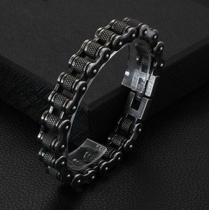 คุณภาพสูงโลหะสร้อยข้อมือสแตนเลสรถจักรยานยนต์ Mens CHAIN สร้อยข้อมือ - Product Image 3