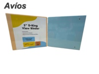 Porte-documents personnalisé avec impression, format 3 pouces, en PVC, classeur à 3 anneaux, organiseur, porte-clip, porte-agenda