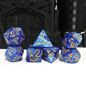 HS dadi D & D prezzo all'ingrosso acrilico poliedrico carino cane dadi Set per dungeon e draghi RPG DND giochi da tavolo giochi di ruolo - Product Image 3