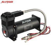 Compresseur de suspension pneumatique 444C Heavy Duty Dc12v électrovanne pneumatique compresseur de transport aérien pour frein à air de camion silencieusement
