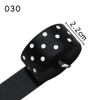 Ruban en polyester à pois ondulés personnalisé ZSY 22 mm, idéal pour sacs, chaussures, accessoires pour cheveux, 100 % polyester