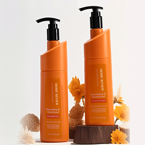 MOMS' REVIEW Ensemble Shampooing et Après-Shampooing Nourrissant en Profondeur et Lissant, Qualité Salon pour Cheveux Secs et Abîmés - Product Image 1