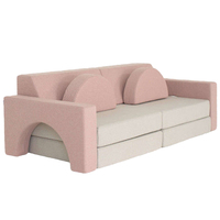Sofá Infantil Creativo para Interiores, Nuevo Diseño, Espuma Ecológica, Bloques de Construcción Modulares, Tema de Edificios Modernos, Escala 1:8