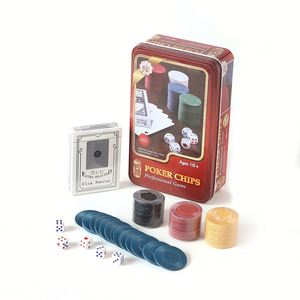 Juego de 100 Fichas de Póker de Casino con Caja de Hierro, Fichas de Póker PS con Logotipo Personalizado para el Juego de Texas Hold'em - Product Image 6