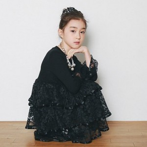 Nuevo Vestido Infantil de Tul con Encaje y Flores en Capas, Estilo Sexy y Elegante - Product Image 5