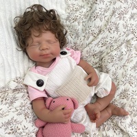 Poupée Reborn en Silicone Plein de 50 cm, Vente Directe Usine, Personnalisation OEM, Cheveux Réalistes, Vente en Gros et Détail, Cadeau pour Crèche