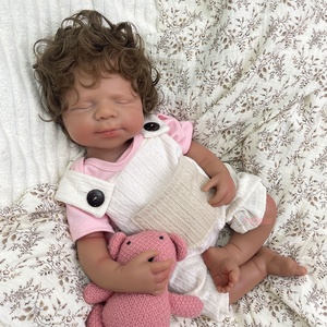 Muñeca <span class=keywords><strong>Reborn</strong></span> de Silicona Sólida de 50 cm, Directo de Fábrica, Cabello Personalizado, 20 Pulgadas, Realista, 3.3 kg, Bebés <span class=keywords><strong>Reborn</strong></span> de Silicona, Venta al por Mayor y al Detal - Product Image 2