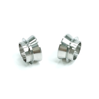 Fabricant d'usinage CNC, bagues en aluminium/acier anodisé naturel poli brillant, usine chinoise, pièces en aluminium personnalisées OEM