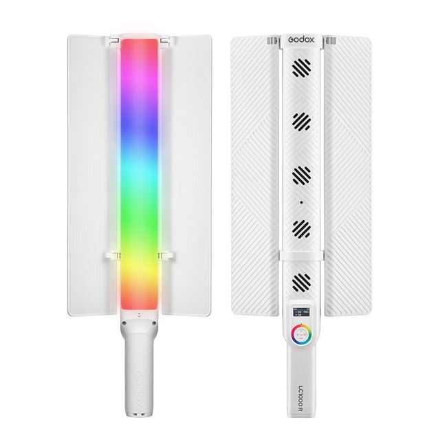 Godox LC1000R Handheld RGB Light Stick 100W LED Video Light Wand 2500K-8500K CRI96+ Dimmable 15 FX Effects APP Control
