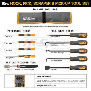 Kit d'outils de démontage de joints d'étanchéité, 8 pièces avec étui souple, pour la réparation automobile et la fixation de cartouches de tambour - Product Image 3