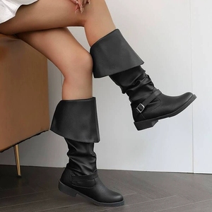 Botas <span class=keywords><strong>Pirata</strong></span> Medievales de Piel Sintética para Adultos, Calzado de Guerrero Vintage para Cosplay Renacentista y LARP, Estilo Nuevo - Product Image 4