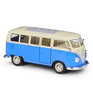 Welly 1:24 Volkswagen 1963 T1 BUS BUS van simulation alloy finished car model toy diecast toy vehicles