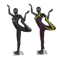 Mannequin de danse en plastique unisexe, modèle de sport et yoga, pose complète autonome, pour vitrine