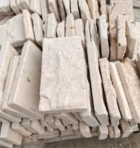 หินวีเนียร์บางแบบธรรมชาติสีเบจคลาสสิก รูปทรงสี่เหลี่ยมจัตุรัสและสี่เหลี่ยมผืนผ้า สำหรับบุผนัง - Product Image 3