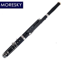 Fagot Profesional MORESKY para Niños, Modelo BS228, Instrumento de Viento, Superficie Niquelada, Cuerpo de Resina ABS, Resina de Cobre