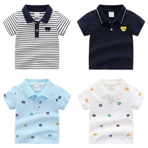 Nuova moda Casual Polo <span class=keywords><strong>t</strong></span>-<span class=keywords><strong>shirt</strong></span> ragazzi 100% cotone morbido Top estivo per bambini Top con motivo a cartoni animati 2-6 anni Baby Polo per bambini - Product Image 1