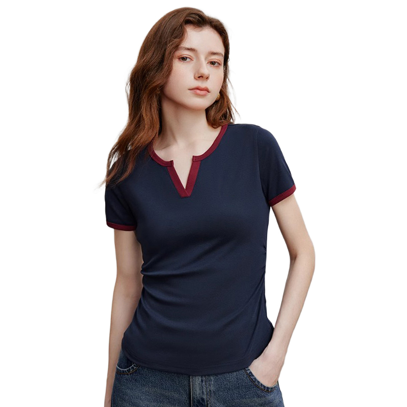 Women's Sleeveless V-Neck Tank Top | Ruffle Sleeve & Eyelet Button | Summer Casual Blouse - View #6