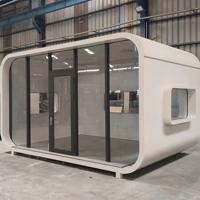 Cabane préfabriquée Apple Cabin, mini-maison industrielle, capsule spatiale moderne modulaire, pod de vie portable, maison d'hôtes de jardin, bureau