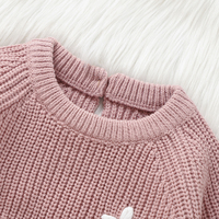 Mimixiong Top vente OEKO-TEX personnalisé tout-petits nouveau-né bébé tricoté vêtements à manches longues à la main broderie barboteuses combinaisons