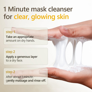 Mascarilla Coreana de niacinamida de arroz con etiqueta privada, limpiador <span class=keywords><strong>facial</strong></span>, Limpieza Profunda, exfoliante, brillo, cuidado de la piel, lavado <span class=keywords><strong>Facial</strong></span> - Product Image 6