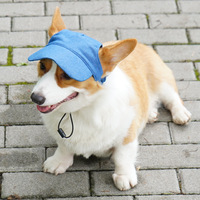 Accessoires pour animaux de compagnie en gros, casquettes en coton tendance pour animaux de compagnie, casquette de baseball réglable pour chiens et chats