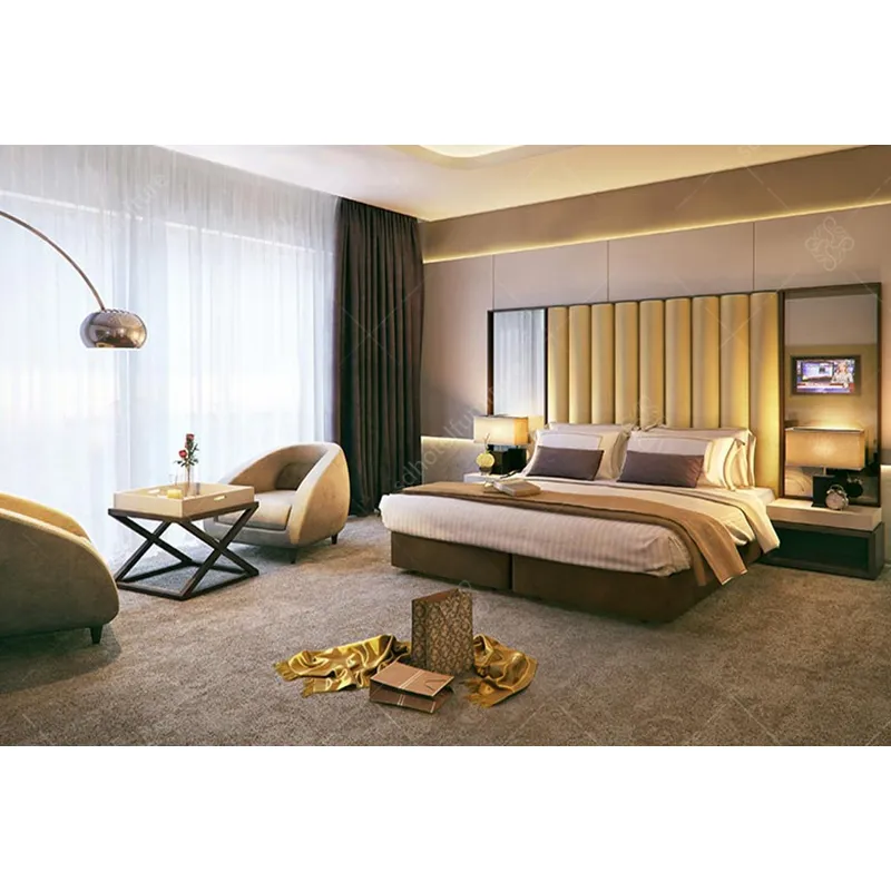 2022 Hot Koop Moderne Luxe Ontwerp Dubai Hotel Compleet Bed Room Furniture Slaapkamer Set