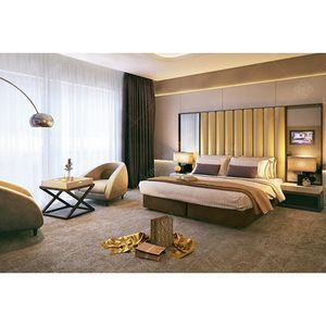 2022 Hot Sale Modern Luxury Design Dubai Hotel Complete Bed Room Furniture BedRoom Set