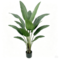 Arbre artificiel Ravenala Madagascariensis en vrac, hauteur personnalisée, pour décoration intérieure et extérieure, usage commercial, en pot