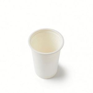Vaso desechable de almidón de maíz recuperable, taza blanca para fiestas de cumpleaños y ceremonias - Product Image 1