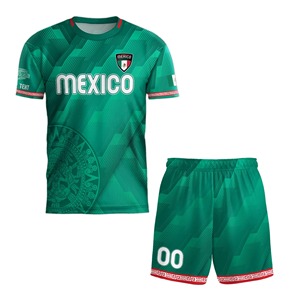 Camisetas de fútbol de México 2026 al por mayor, personalizadas por sublimación, versión retro para jugadores, para adultos y niños - Product Image 1