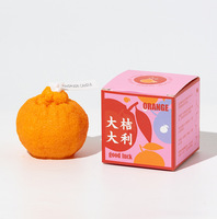 Bougies parfumées créatives faites à la main en gros, décoratives, en forme de fruits simulés, orange moche, pour la décoration intérieure DIY