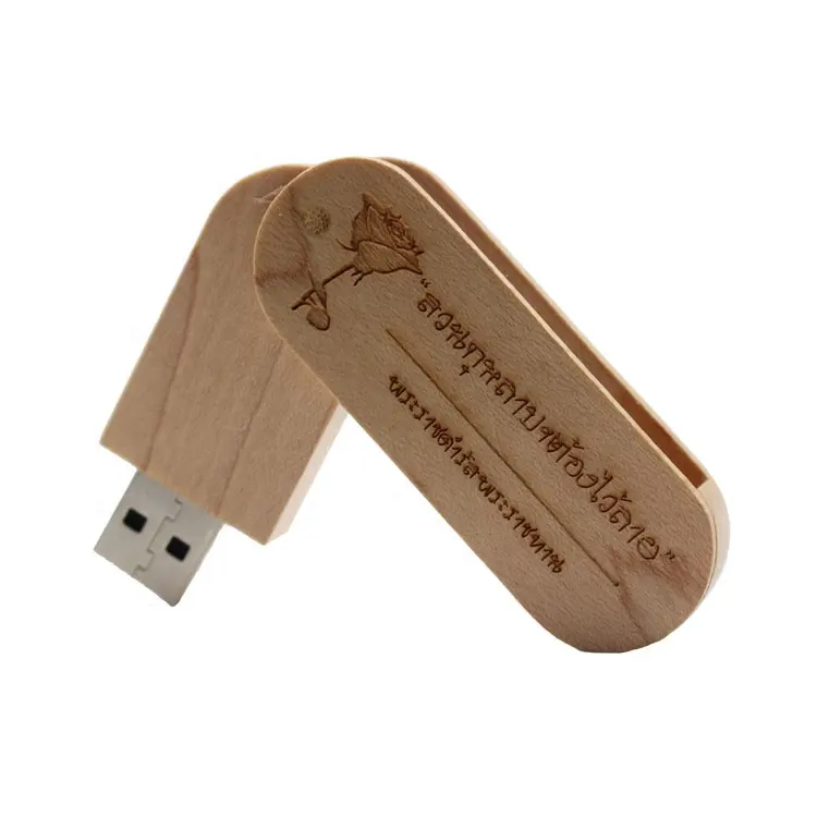 2024 Offre Spéciale Flash Stick en bois USB Flash Drive cadeau promotionnel bois usb mémoire