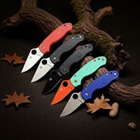 Couteau pliant C223 D2 avec lame, outil EDC, manche en nylon, couteau de poche portable pour la randonnée et le camping en extérieur