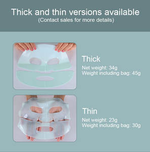 Kozmetik ürünleri yeşil beyazlatma jöle Bio kollajen levha yüz maskesi kore yüz nemlendirici bakım maskesi toptan - Product Image 4